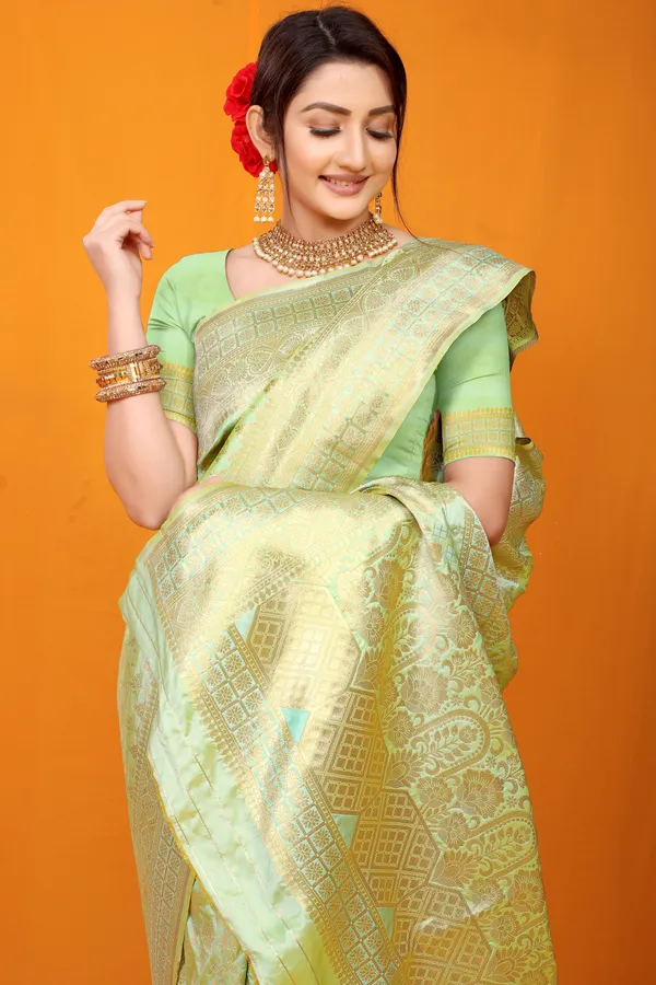 LIGHT_GREEN_ZARI_WORK_PATOLA_SILK_SAREE